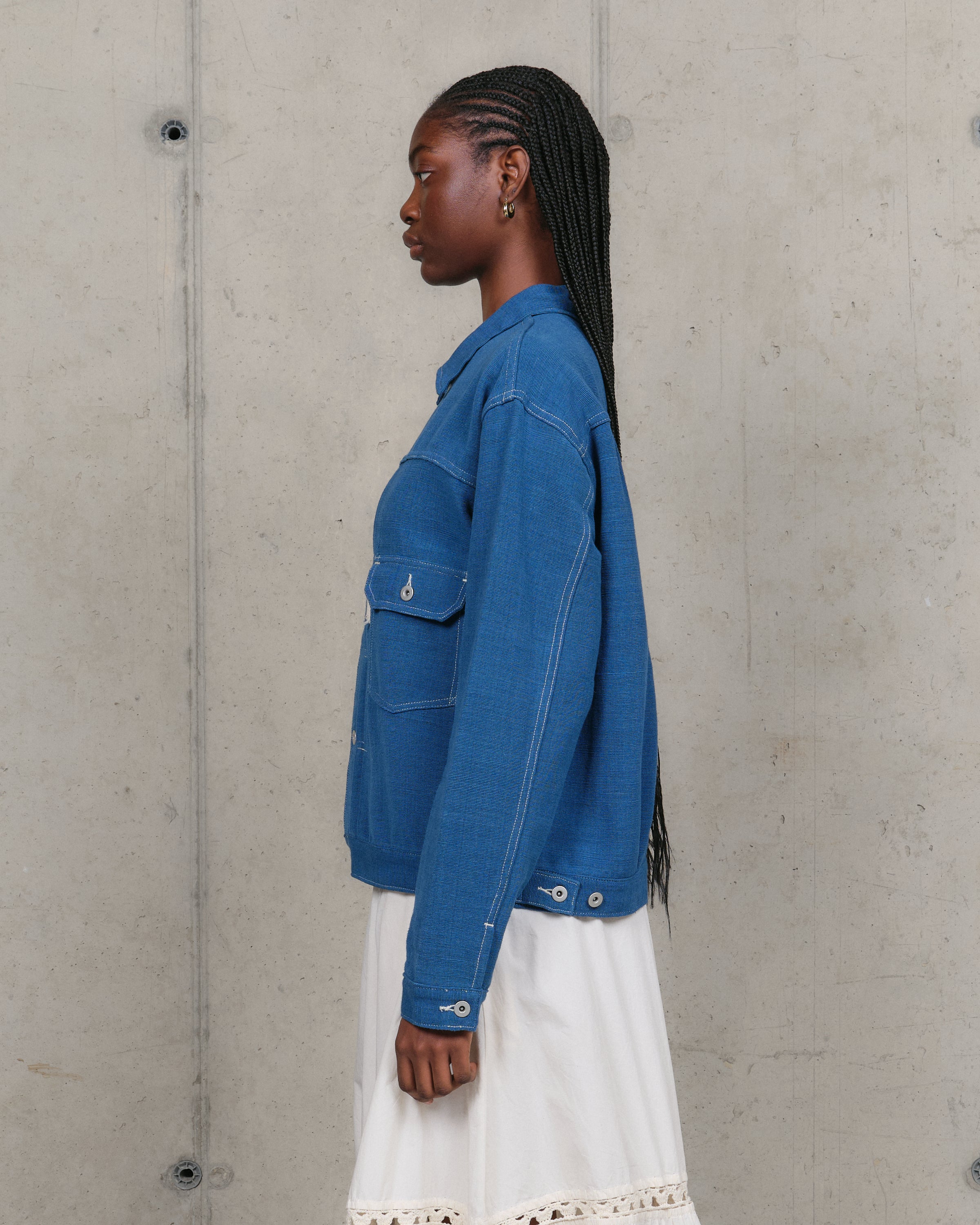 Tuesday Jacket - Indigo Handloom – Story mfg.
