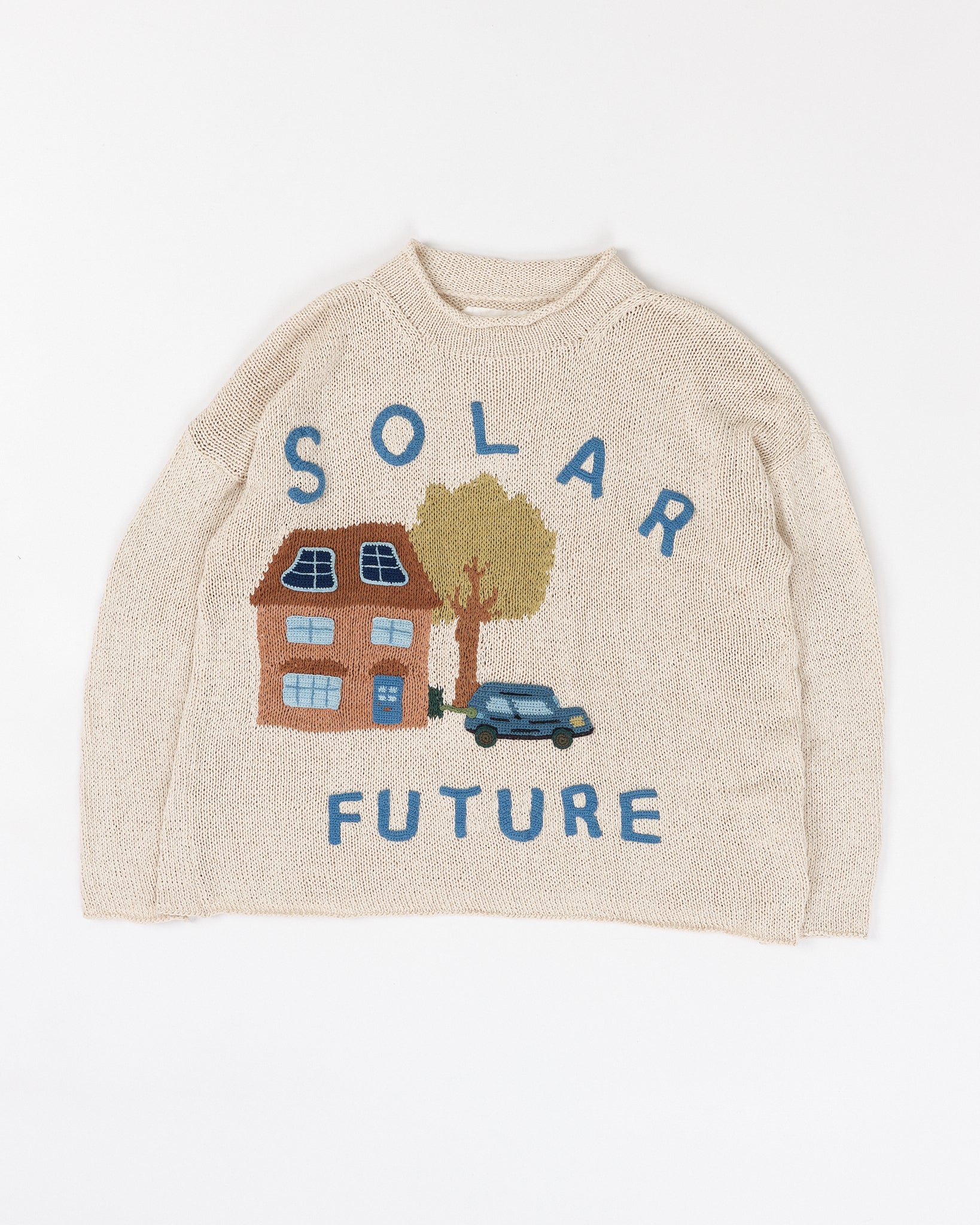 Twinsun Knit Rollneck - Ecru Solar Future