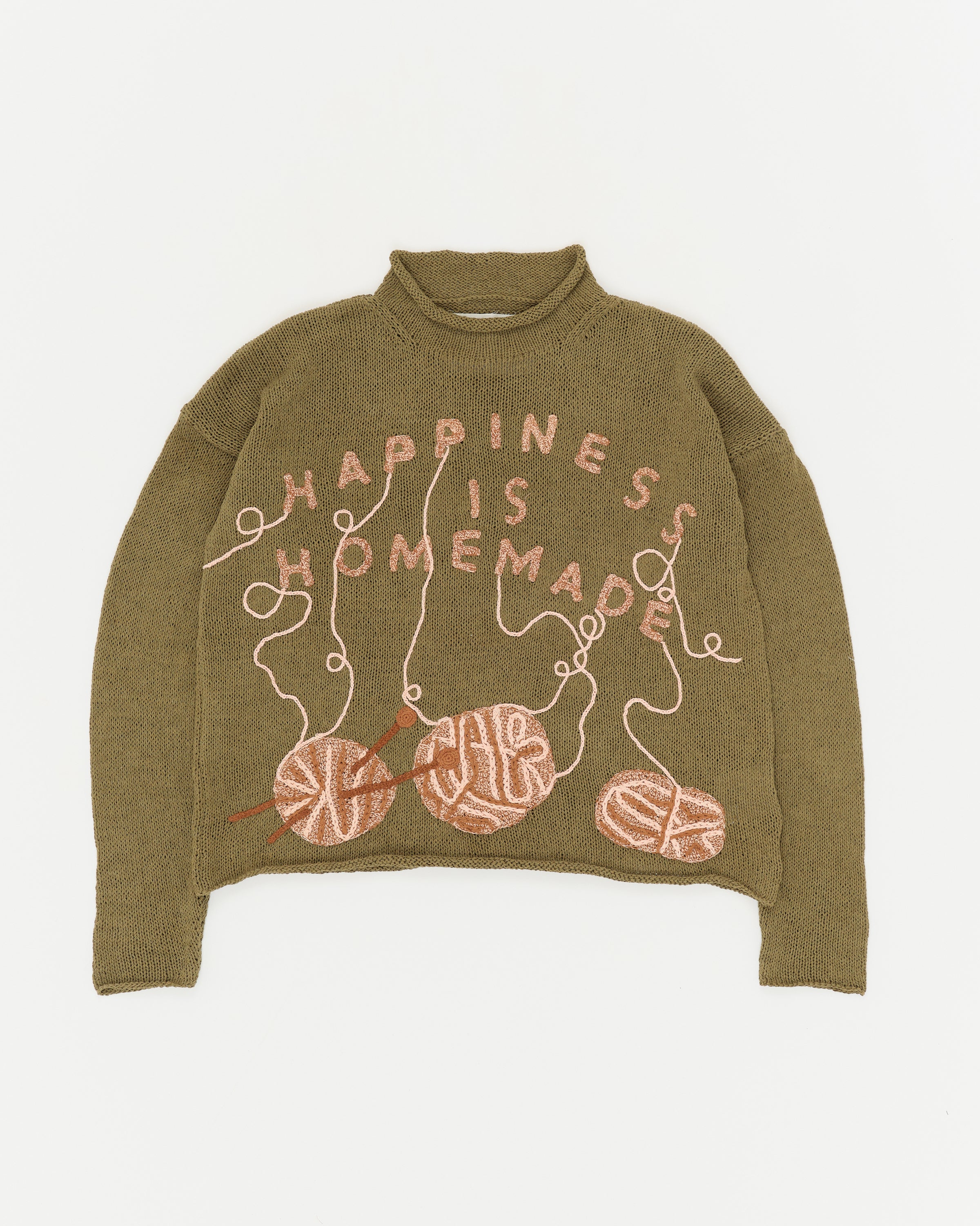 Twinsun Knit Rollneck - Olive Homemade – Story mfg.