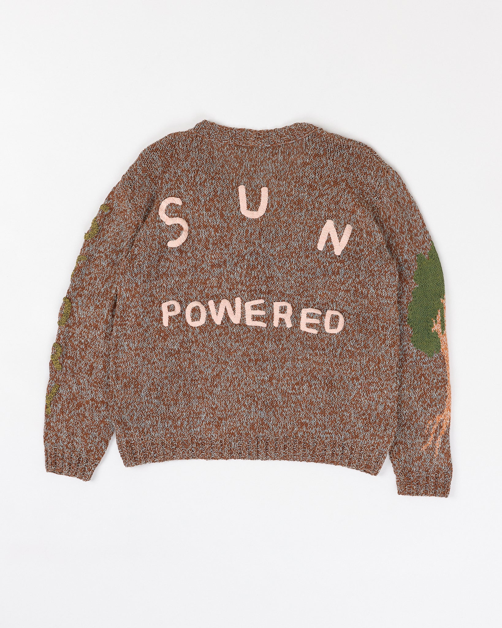 Twinsun Knit Cardigan - Brown Sun Powered