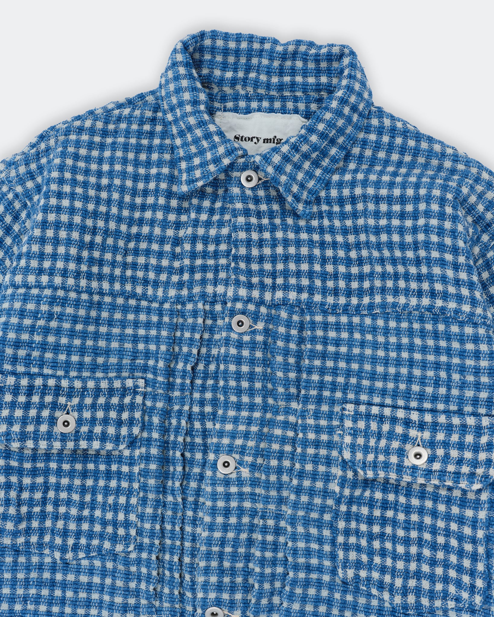 Tuesday Jacket - Indigo Wobbly Waffle