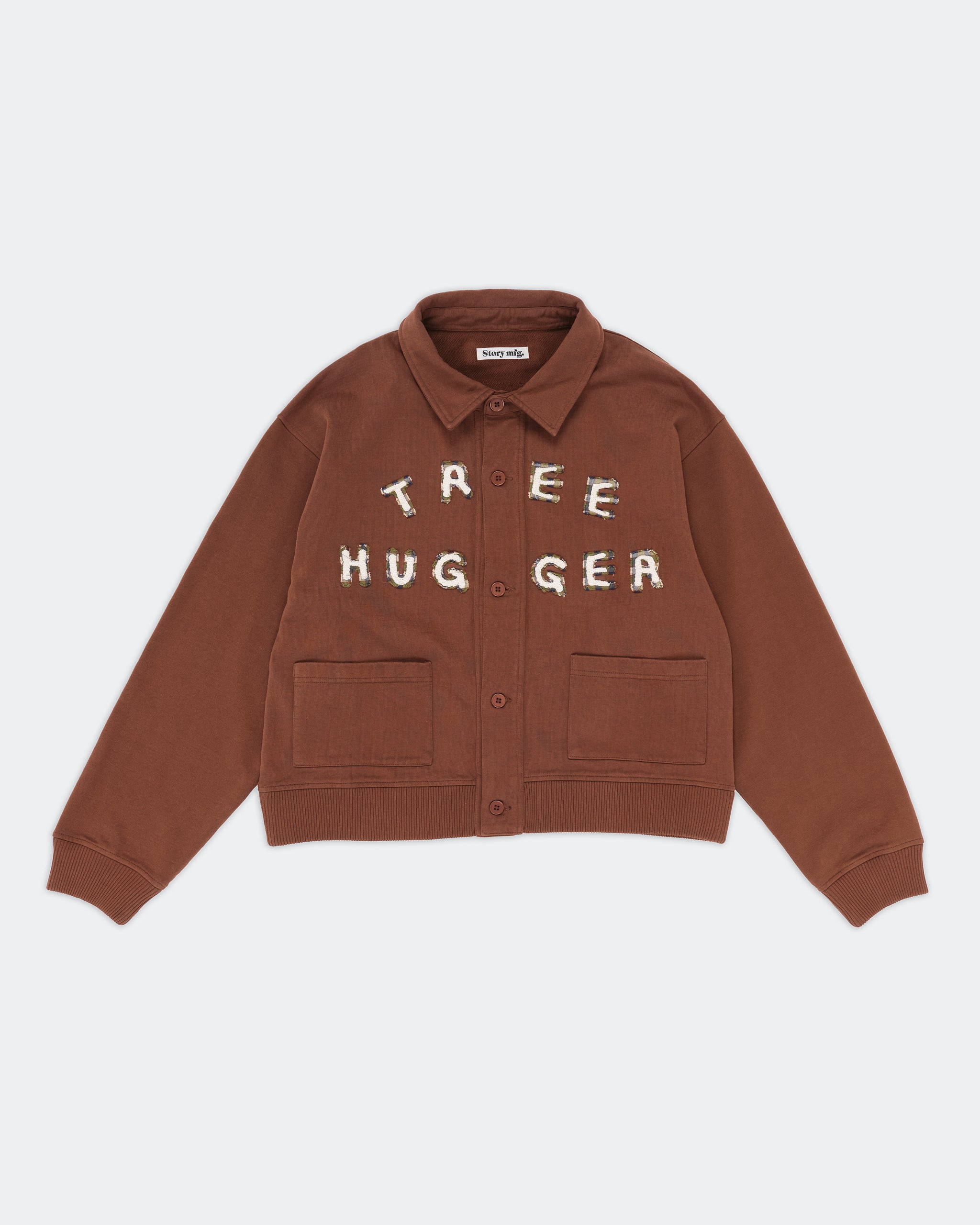 Story mfg. Cardigan ストーリー カーディガン story Walking Cardigan - Brown Tree Hugger – Story mfg.