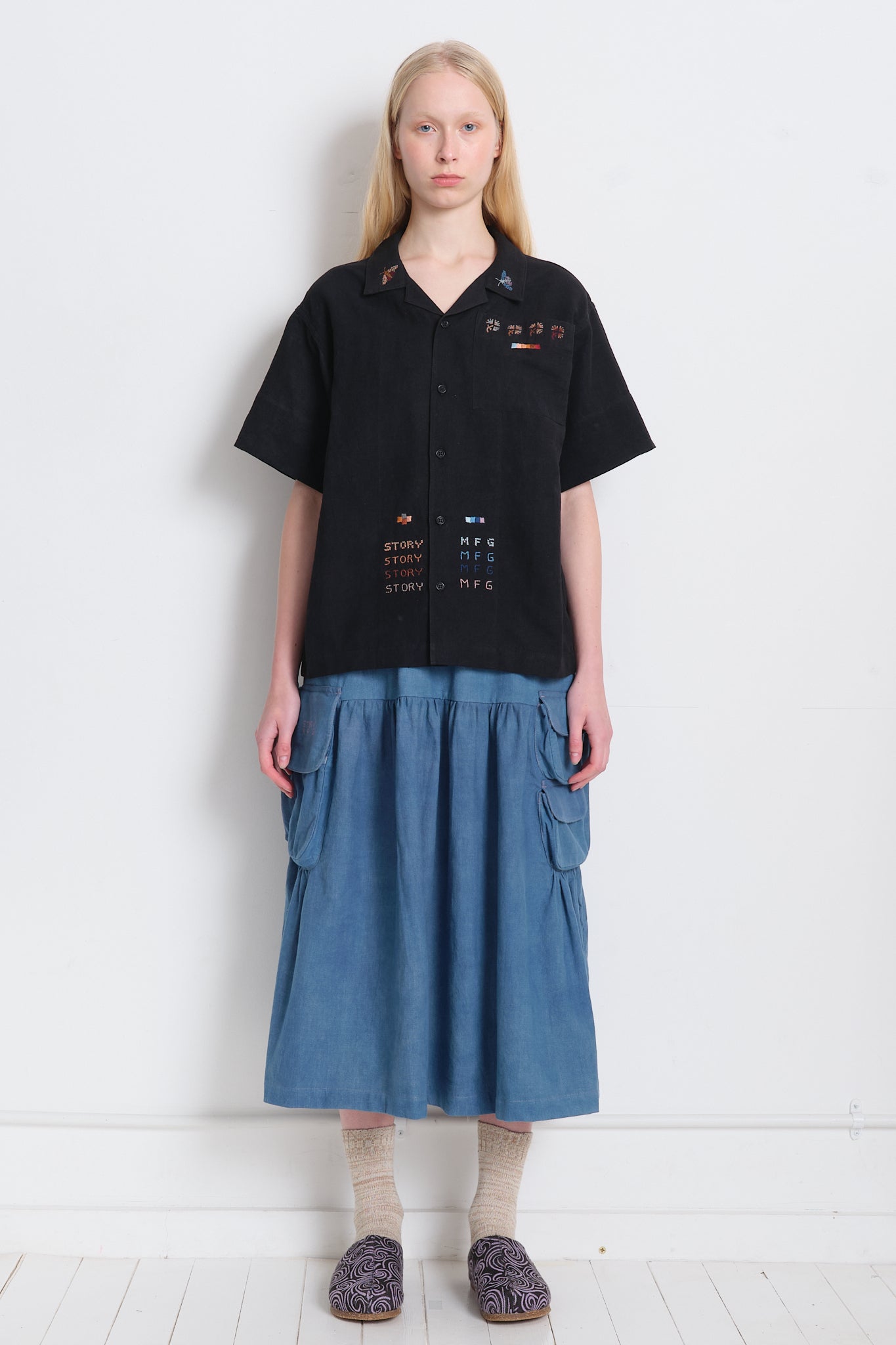 Greetings Shirt  - Black Moth Sampler