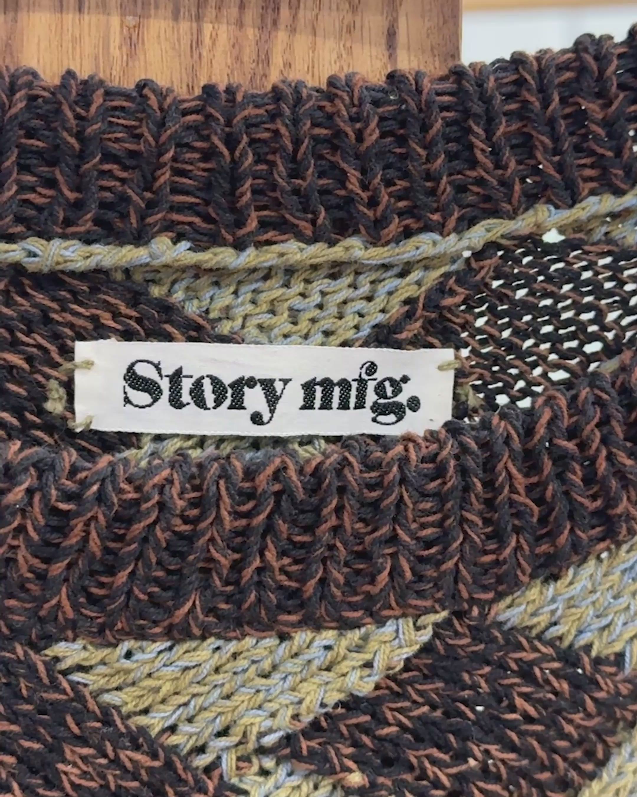 トップス Story mfg. house sweater knit needles Story mfg. house sweater knit needles