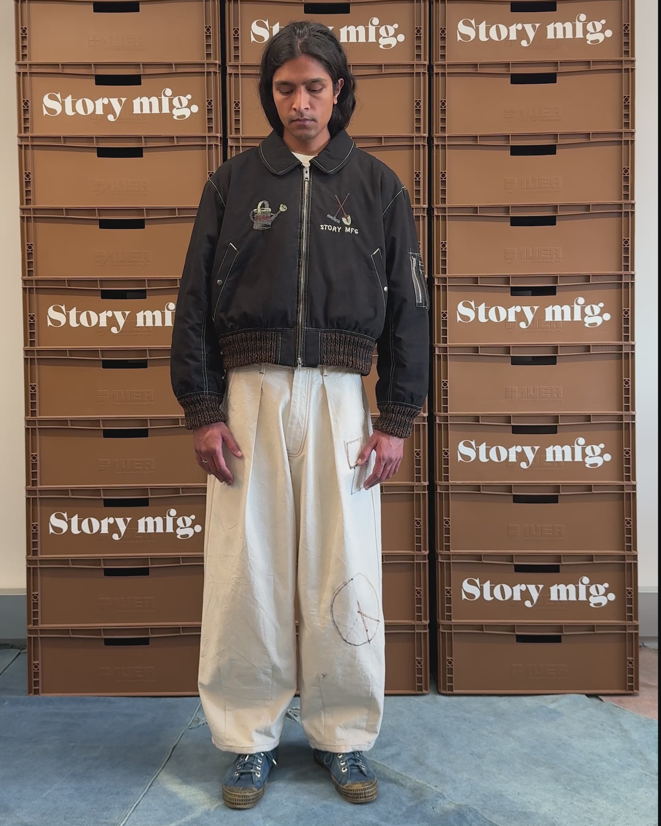 Lush Pants - Ecru Zig Zag – Story mfg.