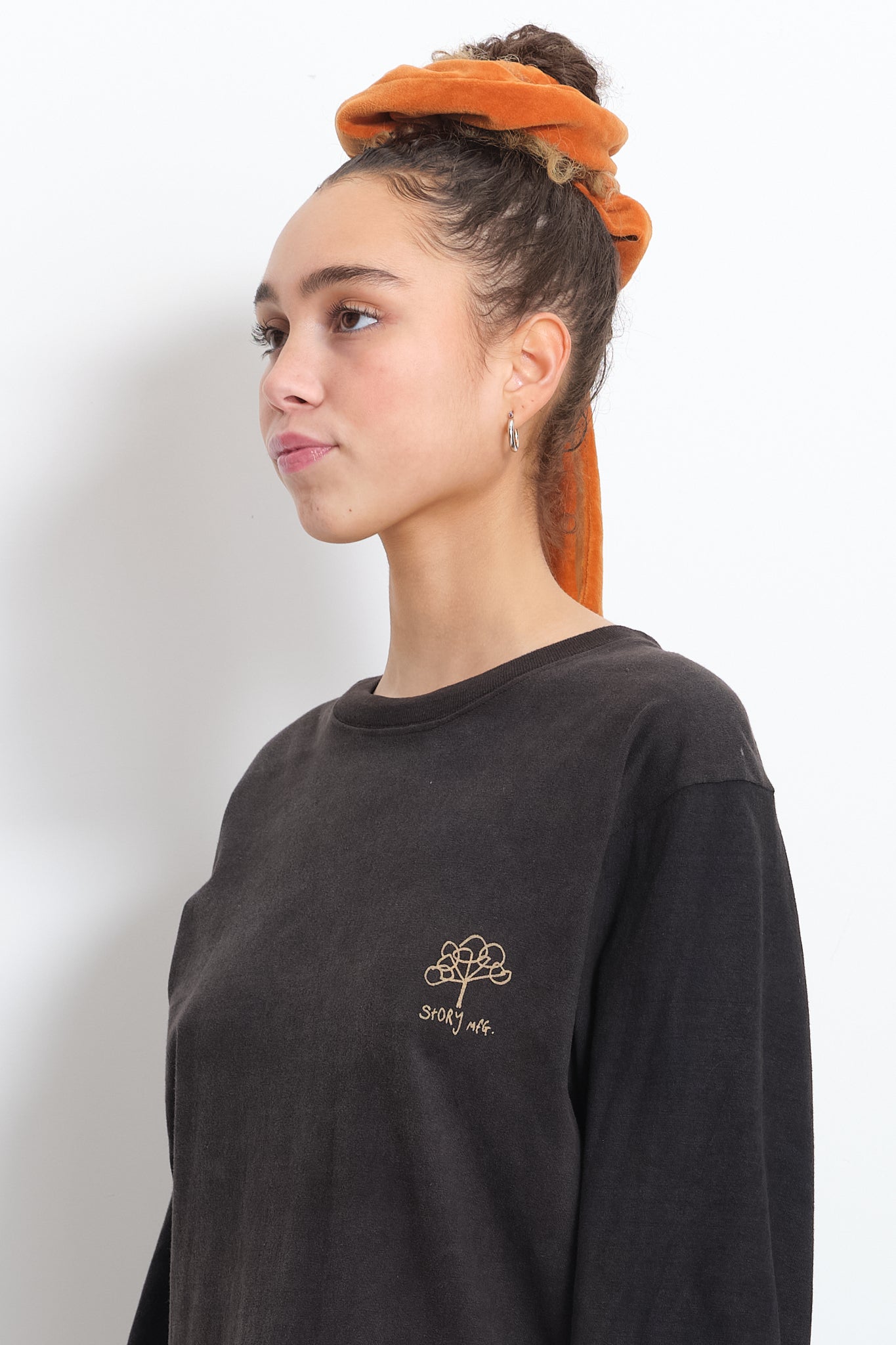 Scrunchie - Orange Velvet