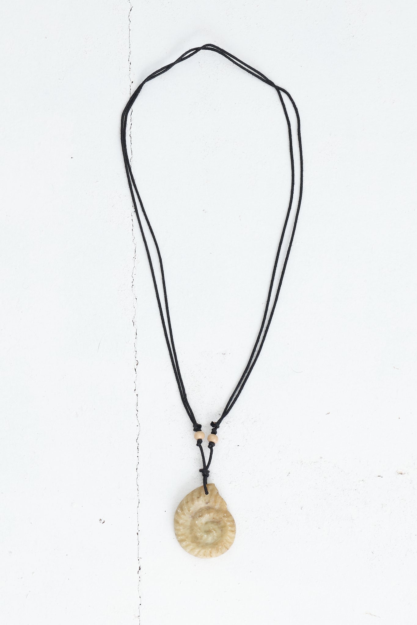 Hand Carved Necklace - Ammonite